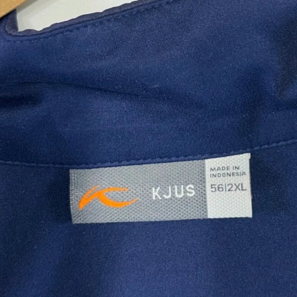 NWOT KJUS Golf Men Retention Jacket 2XL Blue Quilted Technical Performance